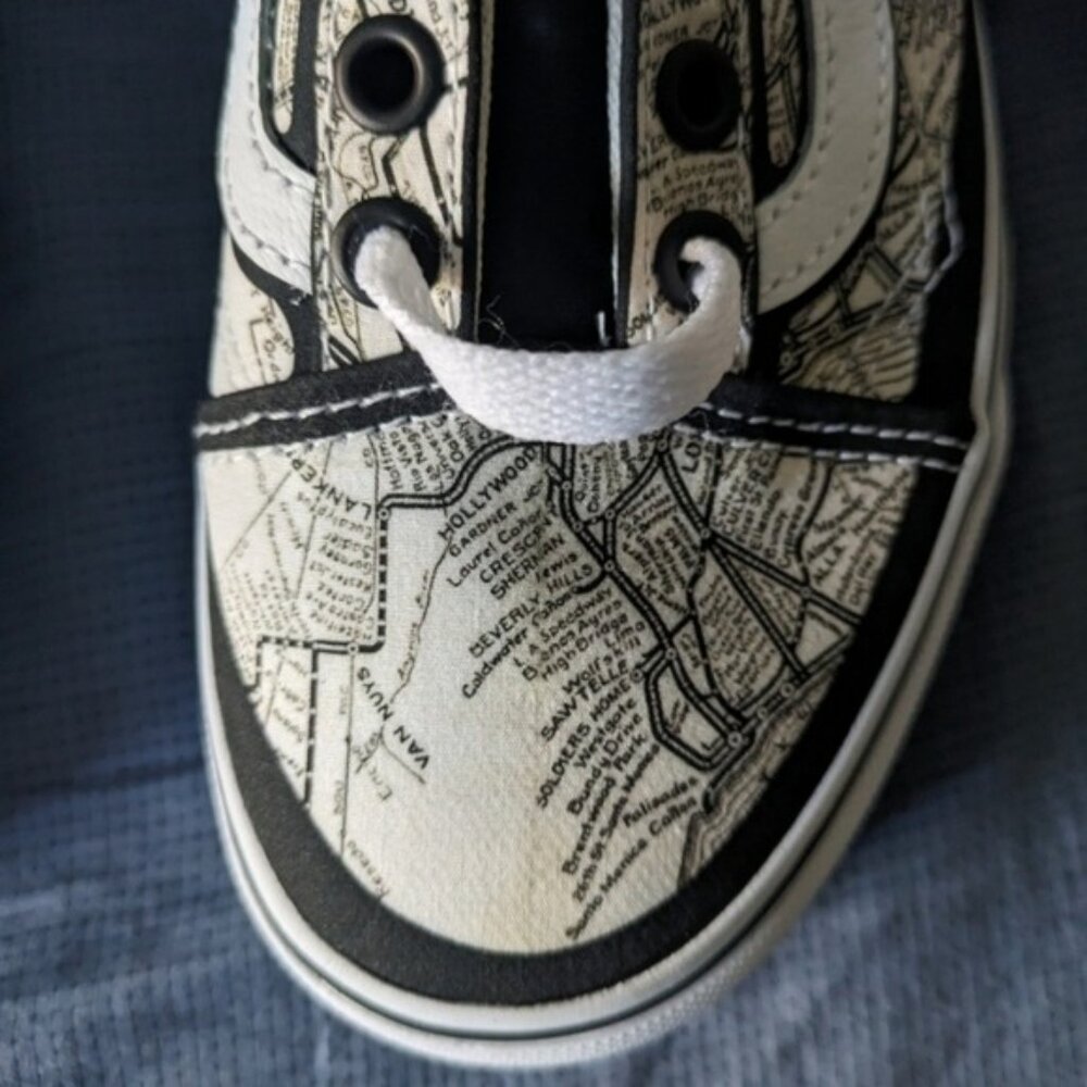 Vans MOCA Old Skool Women size 5 Frances Stark Los Angeles Maps Sneakers 012026 - Picture 7 of 11